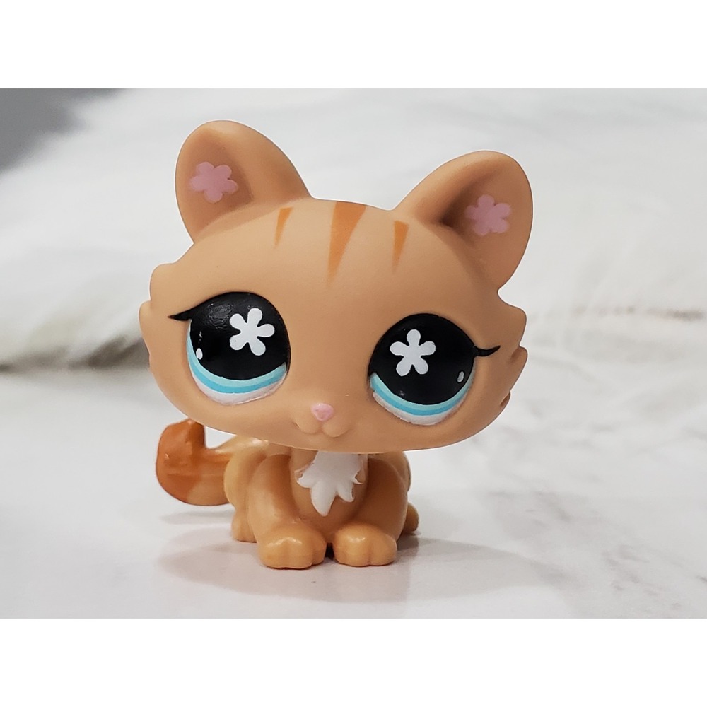 Littlest Pet Shop LPS Shimmer Orange Cat #870